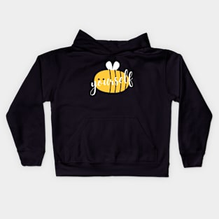 Be Yourself Cute Bee Kids Hoodie